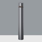ERCO Castor LED-Wegeleuchte grafit 80cm 360° 16W