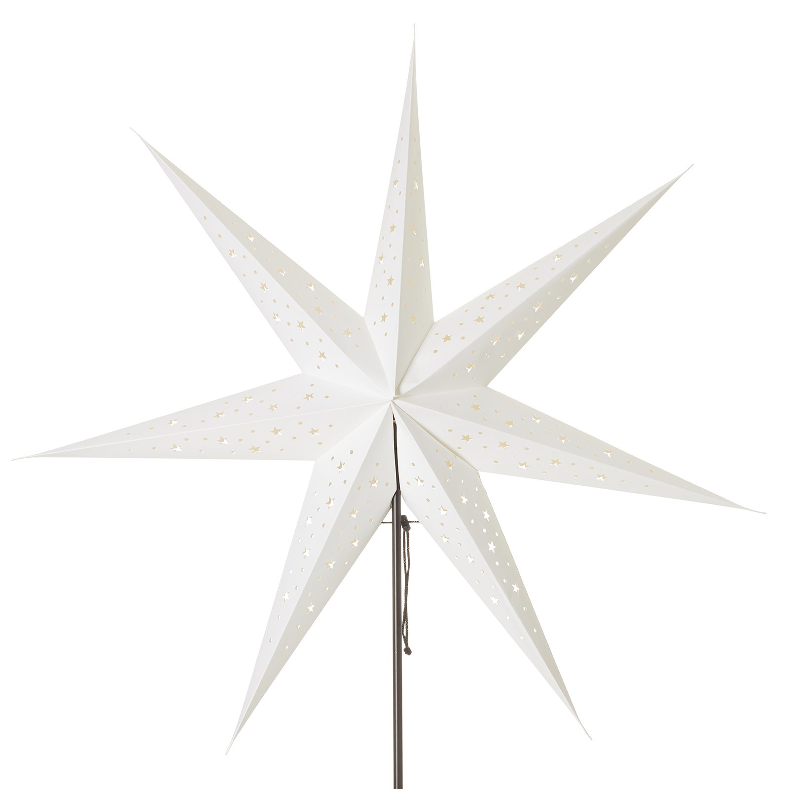 Étoile sur pied Solvalla - hauteur 100 cm blanc