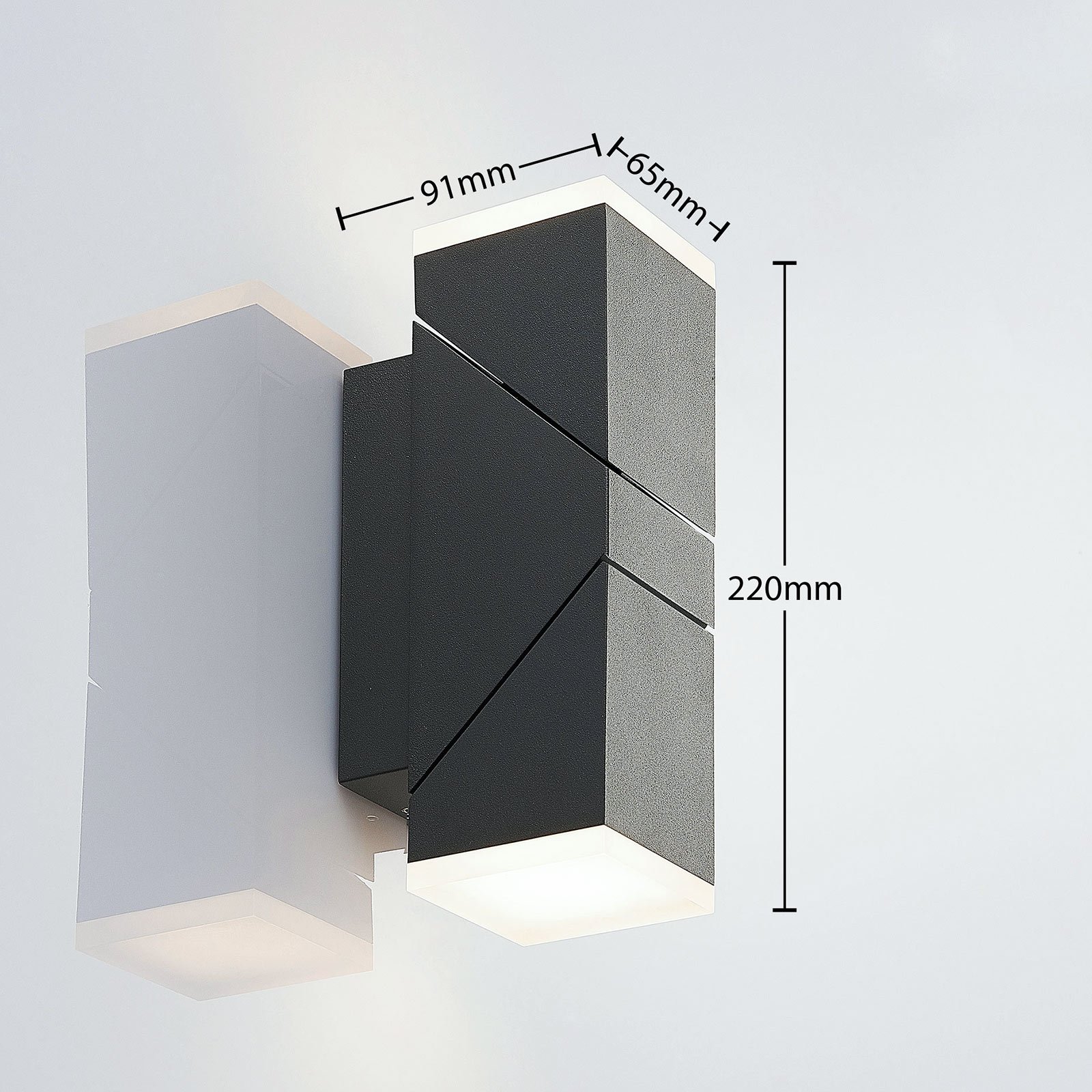 Sally Up/Down LED Außenwandleuchte Grey - Lindby