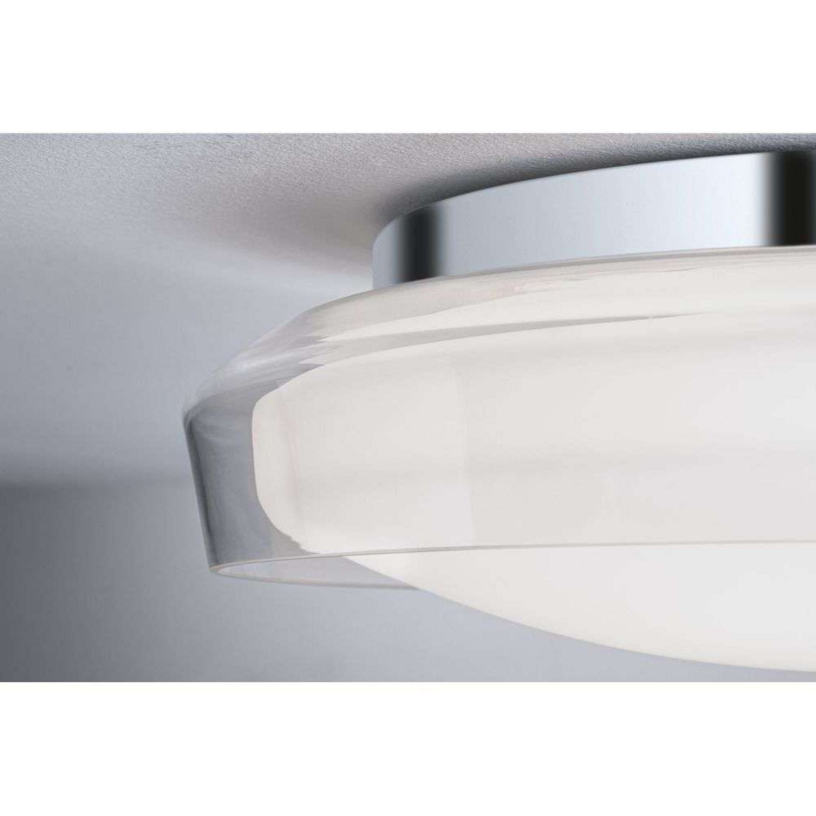 Luena LED Plafonieră IP44 3000K 860lm Cromat/Clear - Paulmann