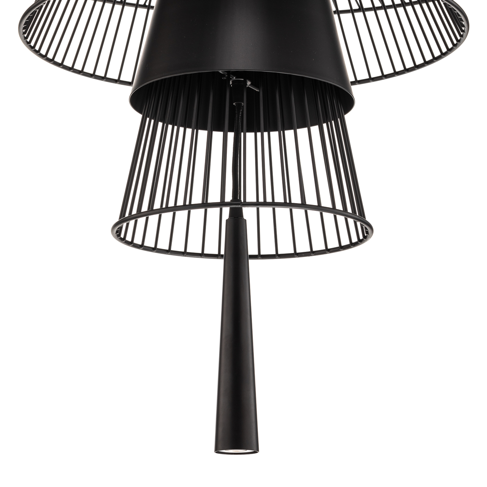 Forestier Gravity 1 lámpara colgante Ø86cm negro