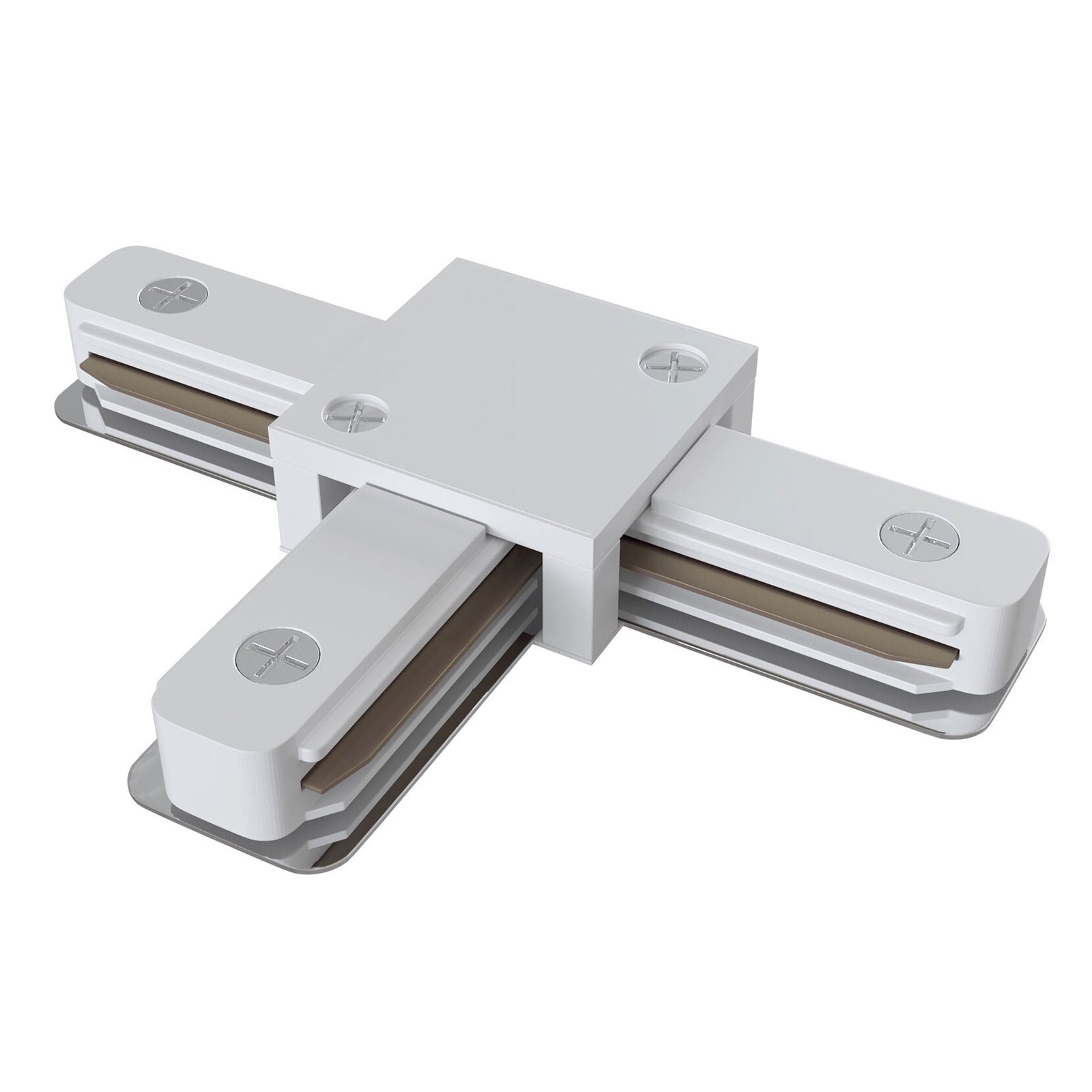 Track T-connector, single-circuit track, white