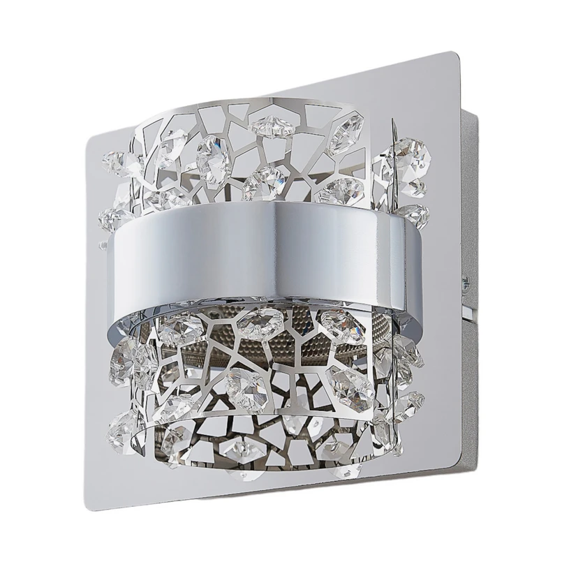 Lucande – Neelie LED Wandleuchte Chrome
