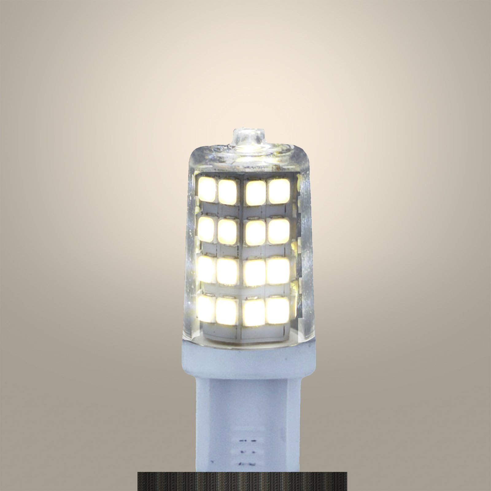 Lindby LED-stiftsokkelpære, G9, 3 W, klar, 4.000 K, 350 lm