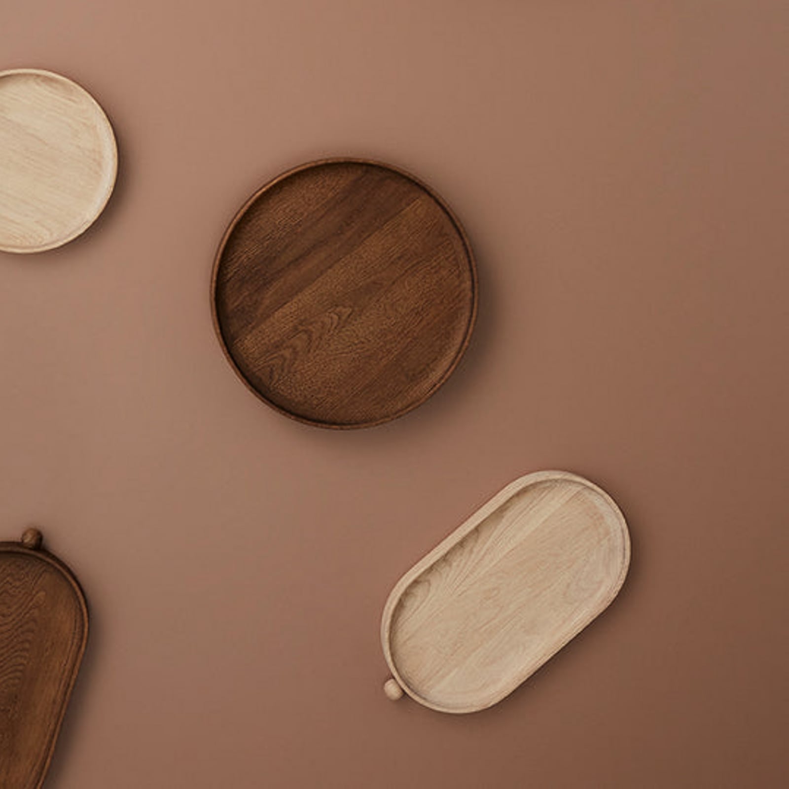 Plateau Inka, bois clair, 34 cm, chêne - OYOY Living Design