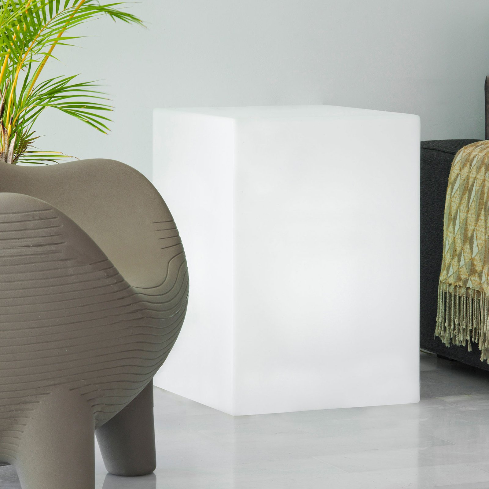 Cubo di lampada decorativa Newgarden Cuby altezza 53 cm