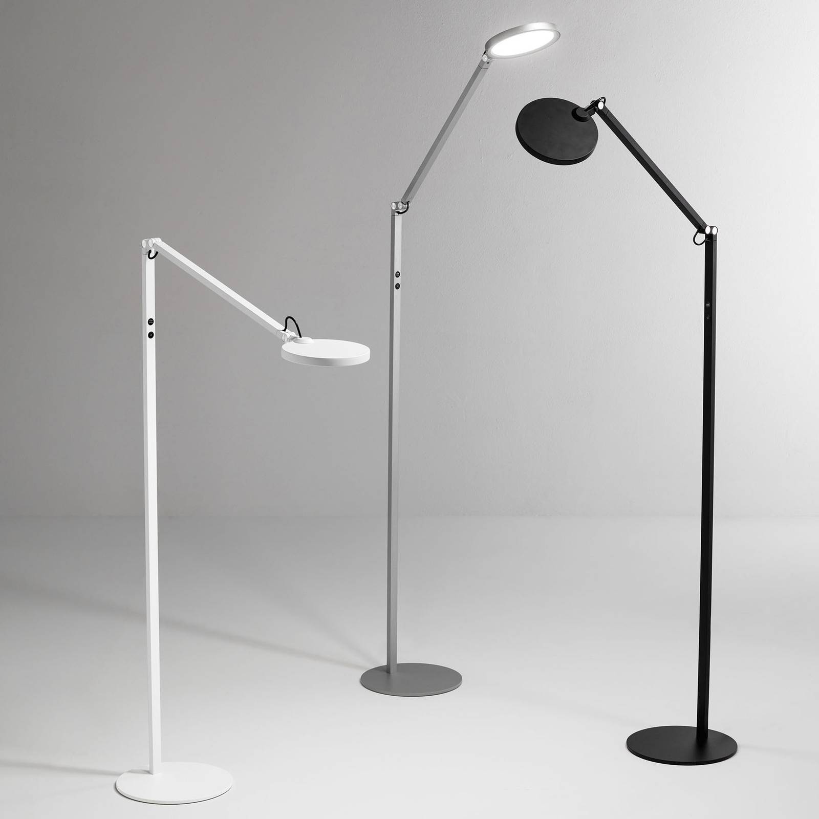 LED floor lamp Regina, 1-bulb, black