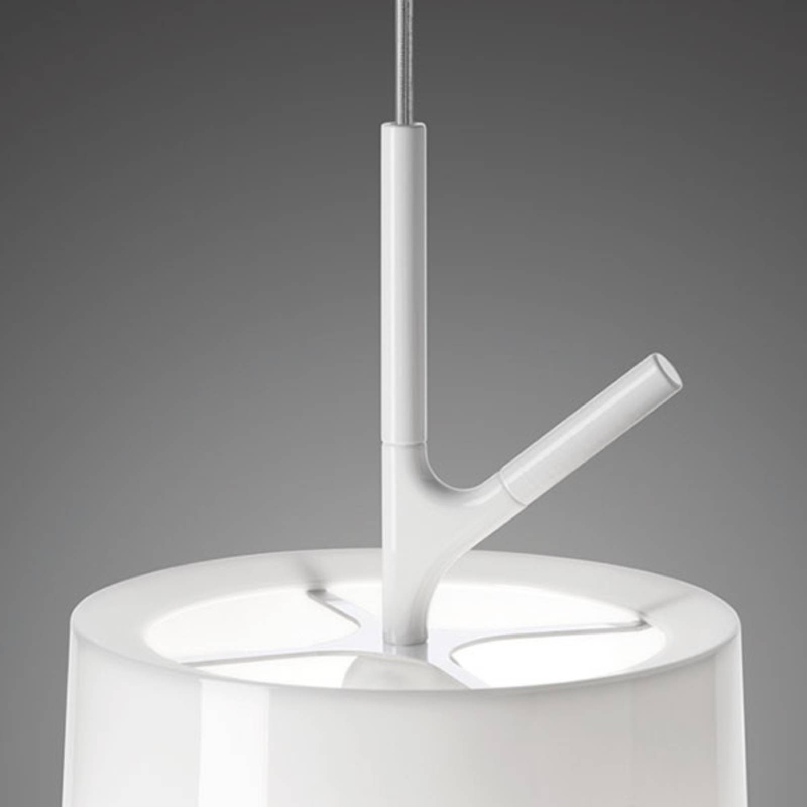 Lampa wisząca Foscarini Birdie piccola, biała