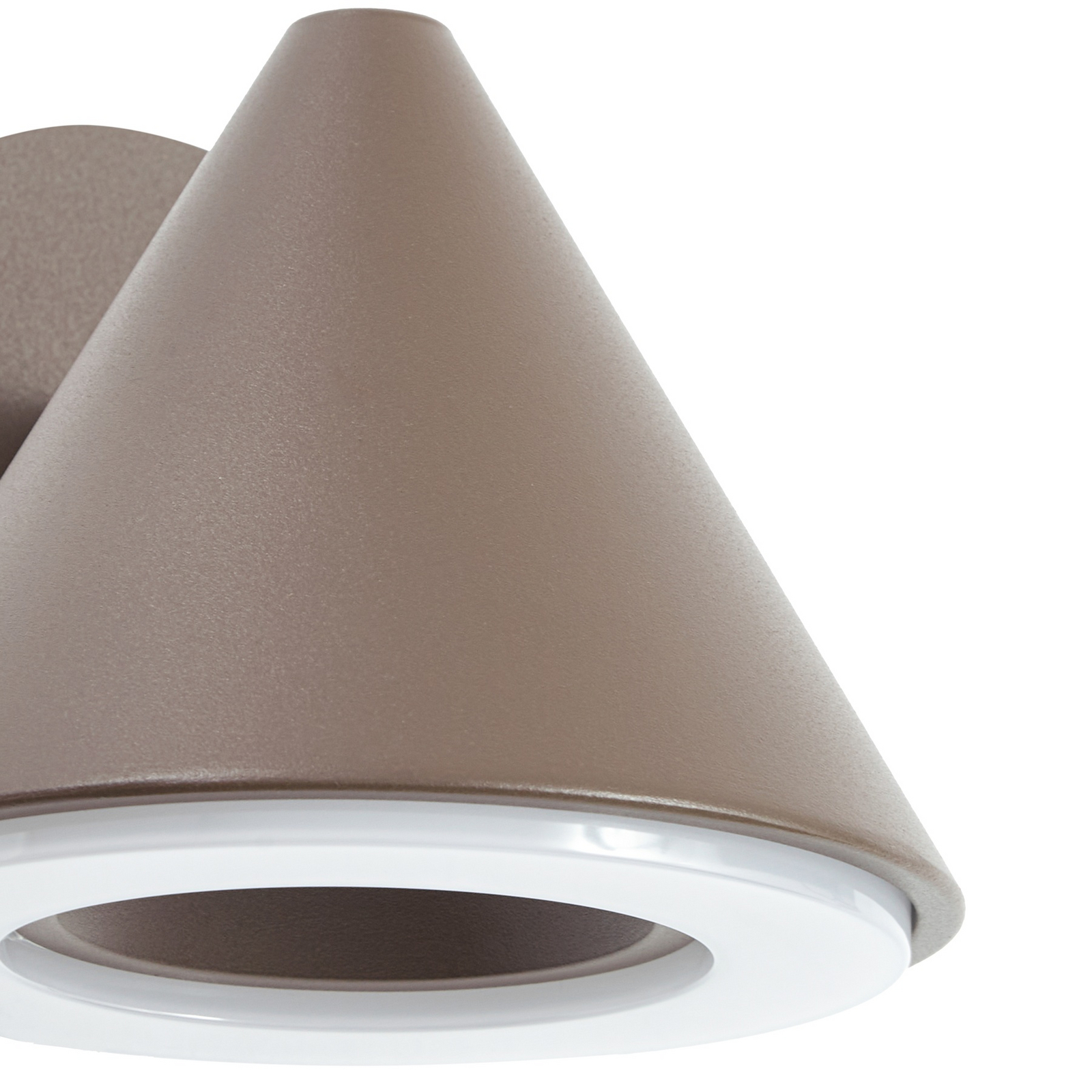 Lindby LED-zunanja stenska svetilka Soran, rjava, kovinska, IP44