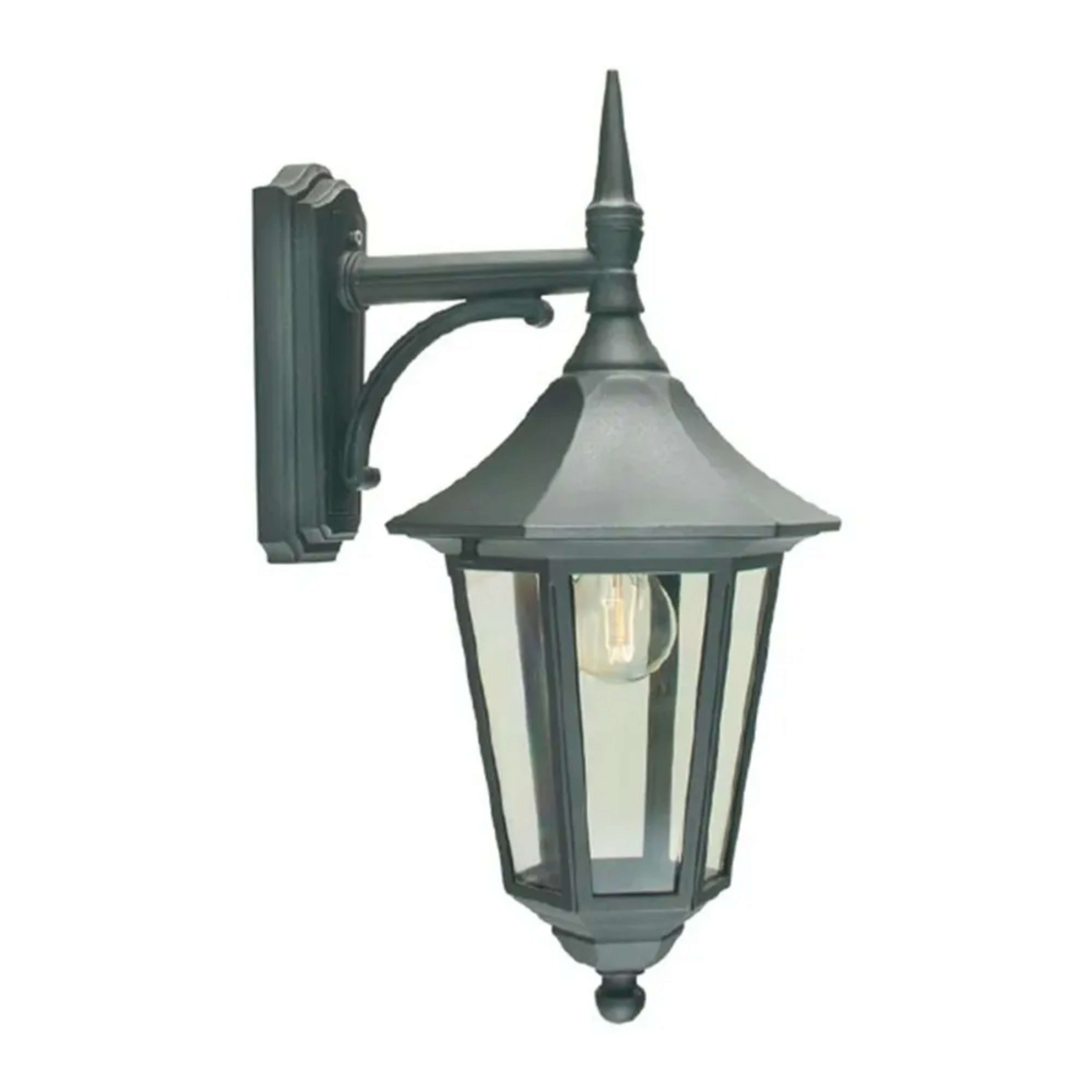 Modena Bas Applique Murale d'Extérieur Petit Noir - Norlys