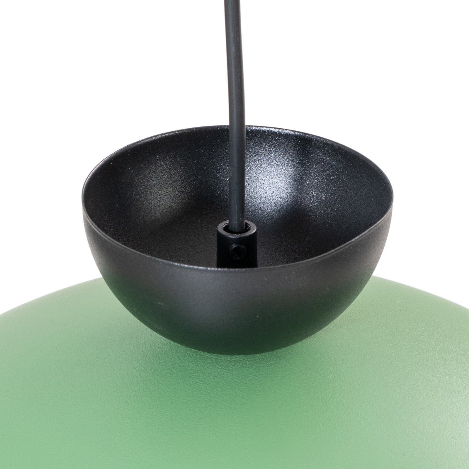 Lampa wisząca Lunaro, zielona, Ø 40 cm, metal