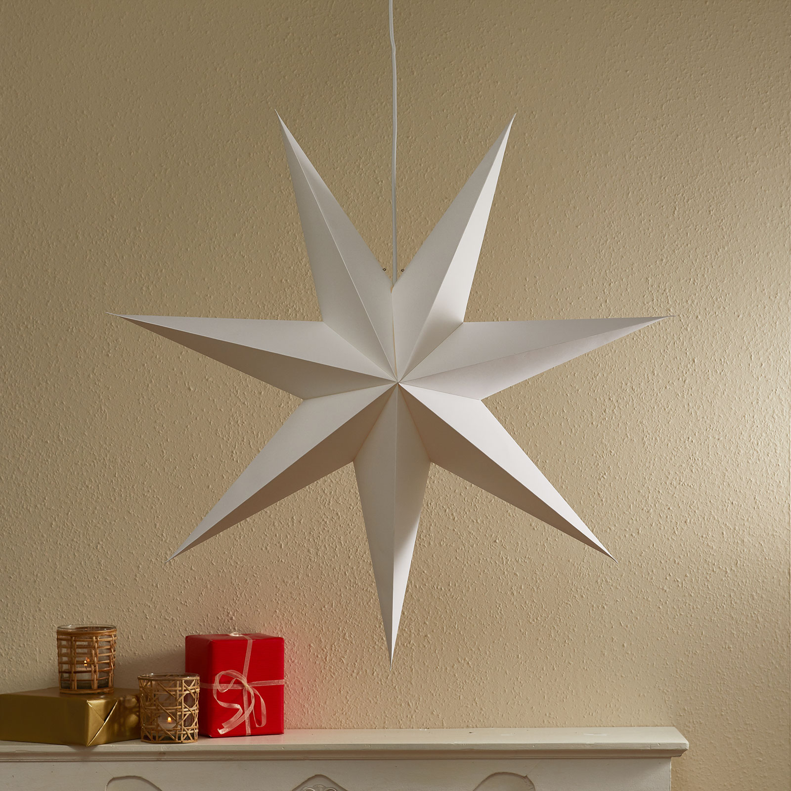 Belle étoile en papier Duva, 75 cm
