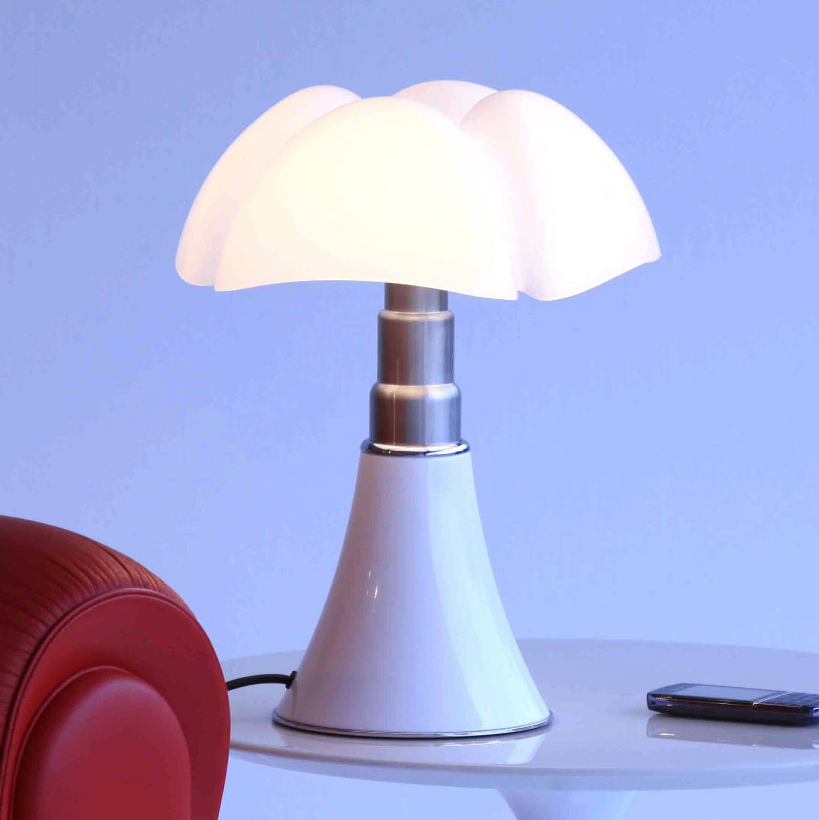 E-shop Martinelli Luce Minipipistrello stolná lampa biela