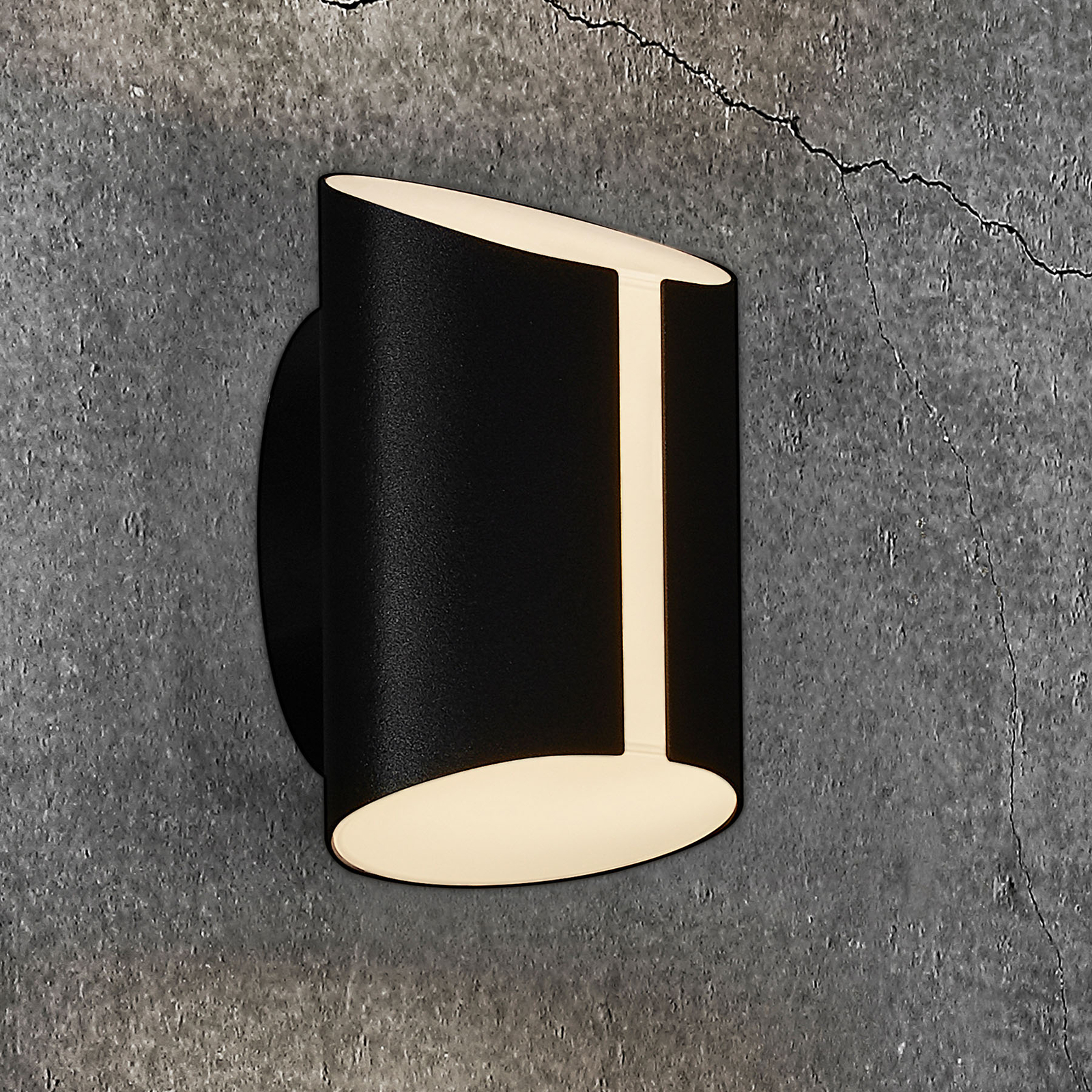 Vonkajšie nástenné LED Grip CCT Smart Home, čierna