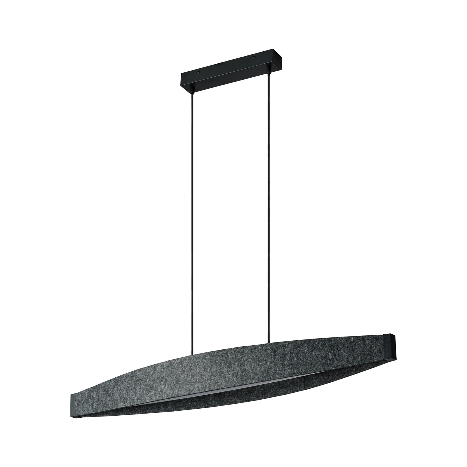 Candeeiro suspenso LED OSRAM Decor Flat Felt, cinzento, feltro, 3000 K