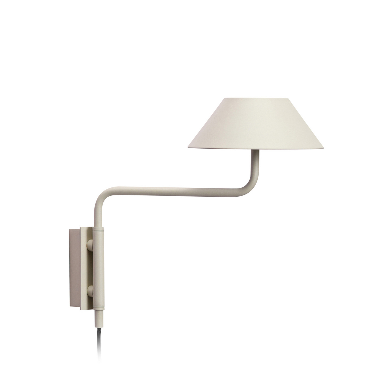 LED-Wandleuchte COVER, sandfarben, Ausladung 30 cm, Metall