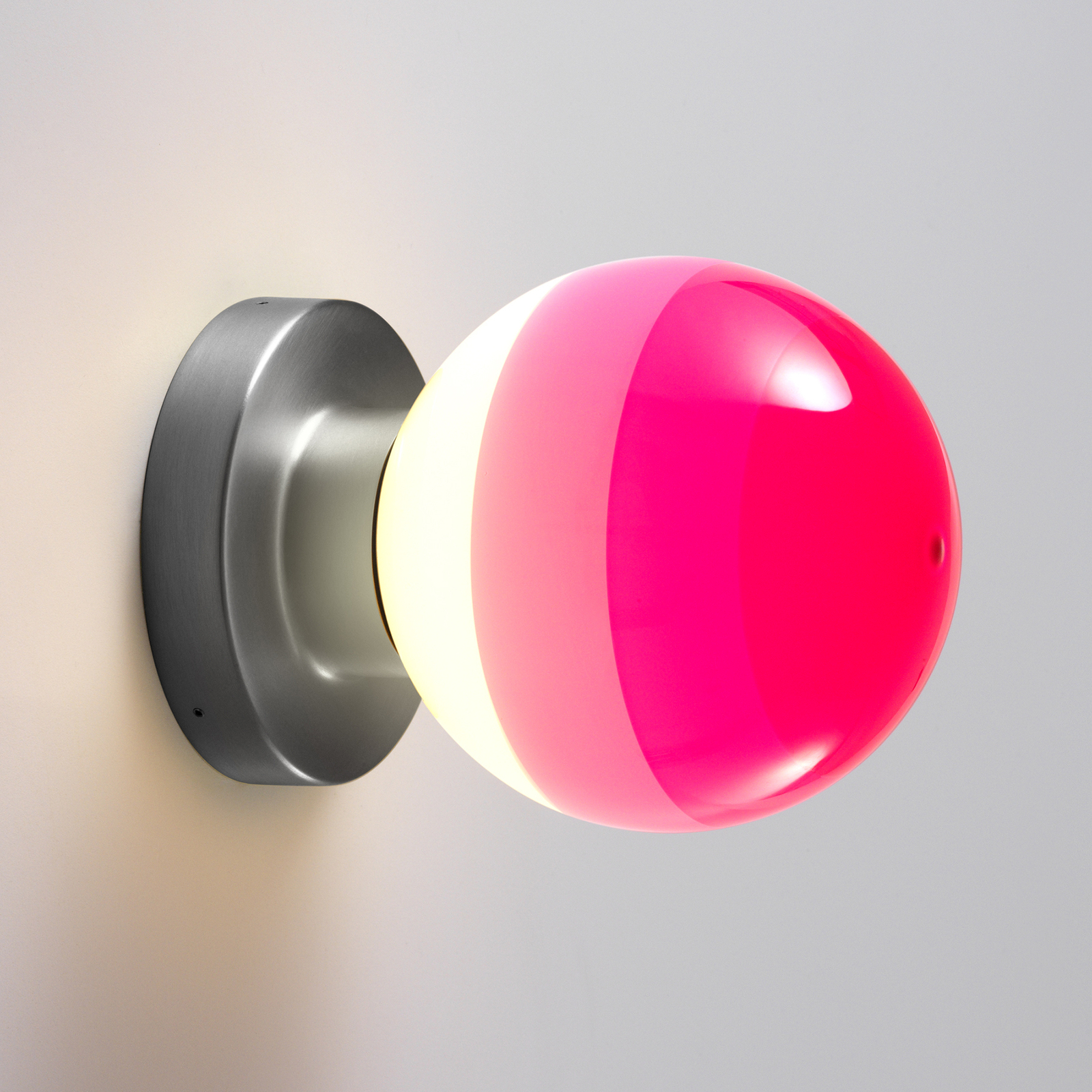 MARSET Candeeiro de parede Dipping Light A2 LED, cor-de-rosa/cinzento