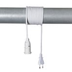 E14 socket Lacy with cable, white