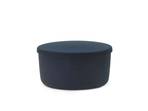 Hide Storage Pouf Large Steel Blue - Normann Copenhagen