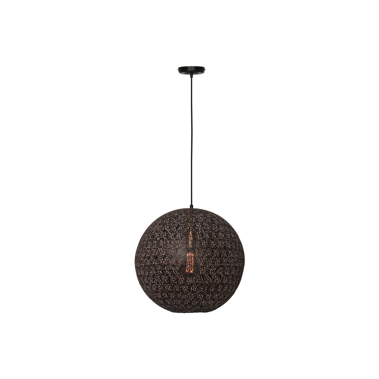 Lampă suspendată Oronero Ø 40 cm negru/auriu metal