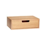 HÜBSCH Hide storage box, oak veneer, 30 x 20 x 10 cm