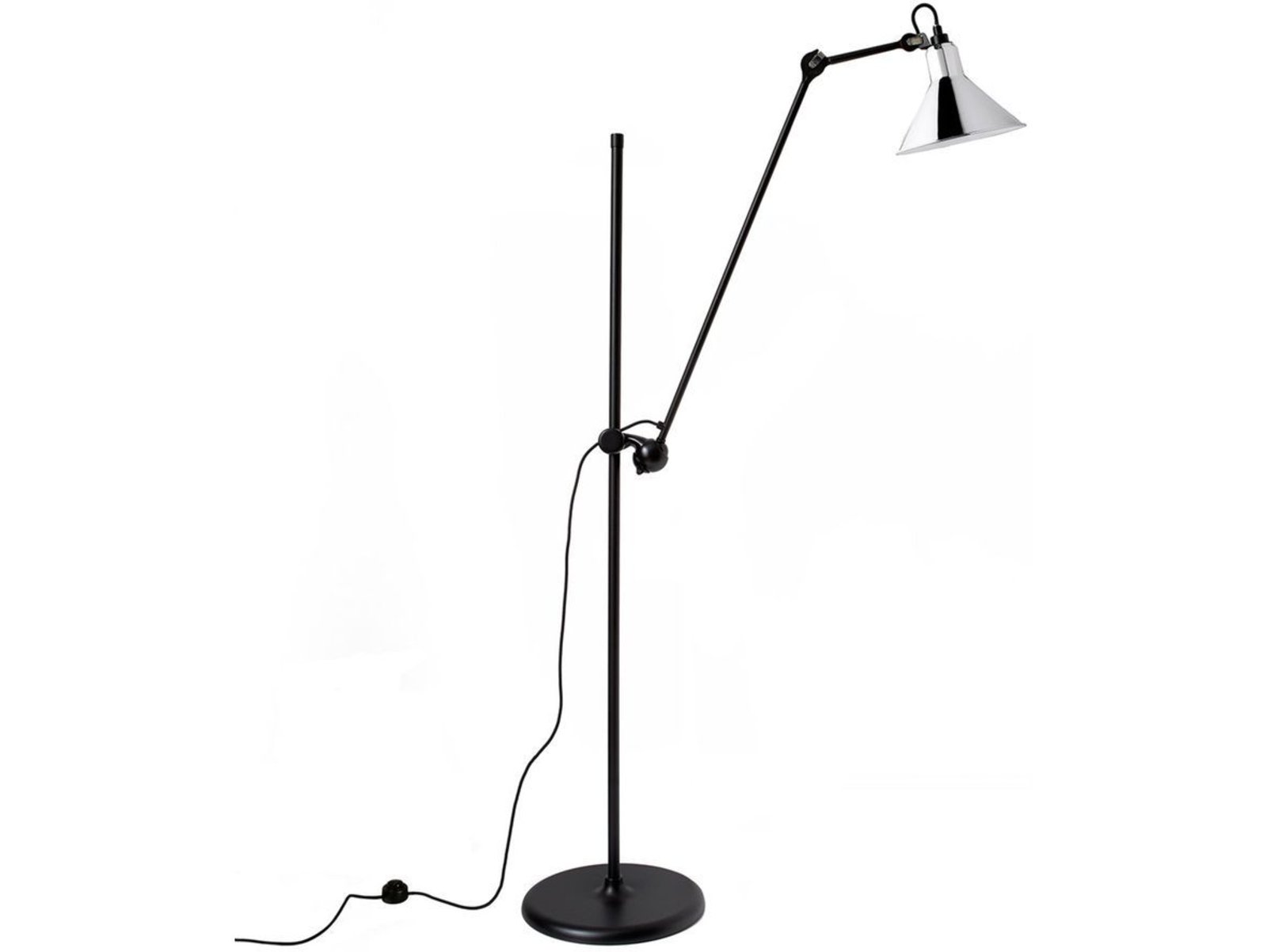 215 Lámpara de Pie Negro/Cromo - Lampe Gras