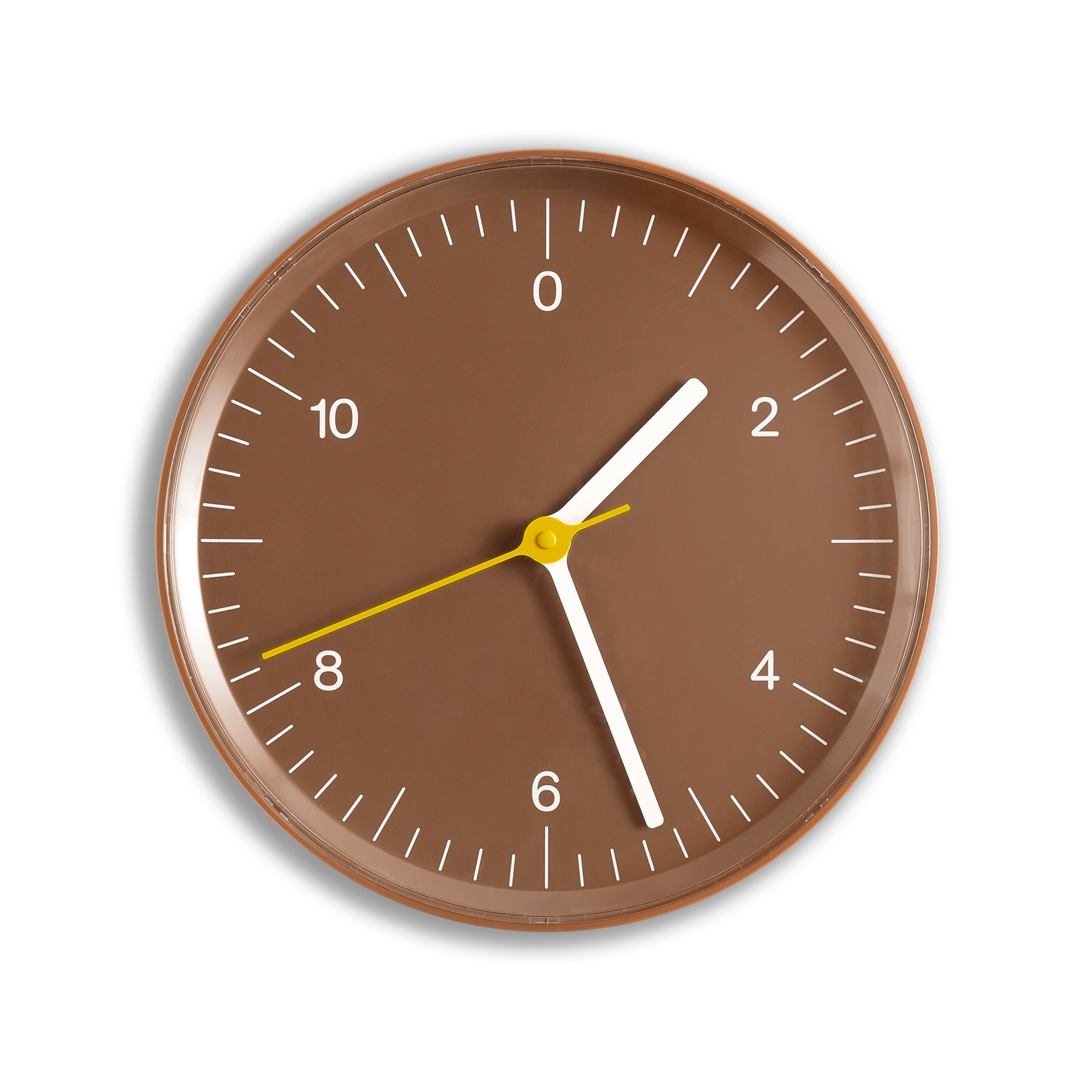 Horloge murale marron en plastique Ø 26 cm - HAY