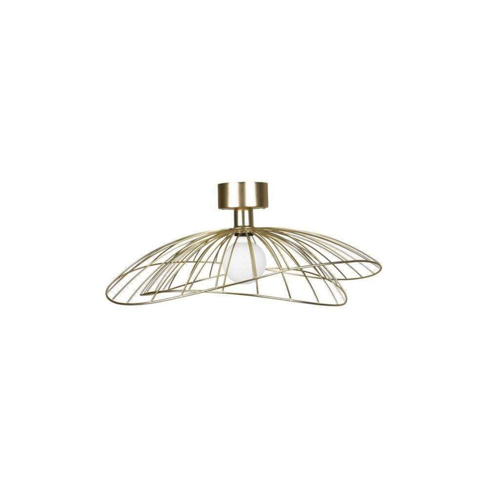 Ray 60 Applique da Parete/Plafoniera Metallizzato - Globen Lighting