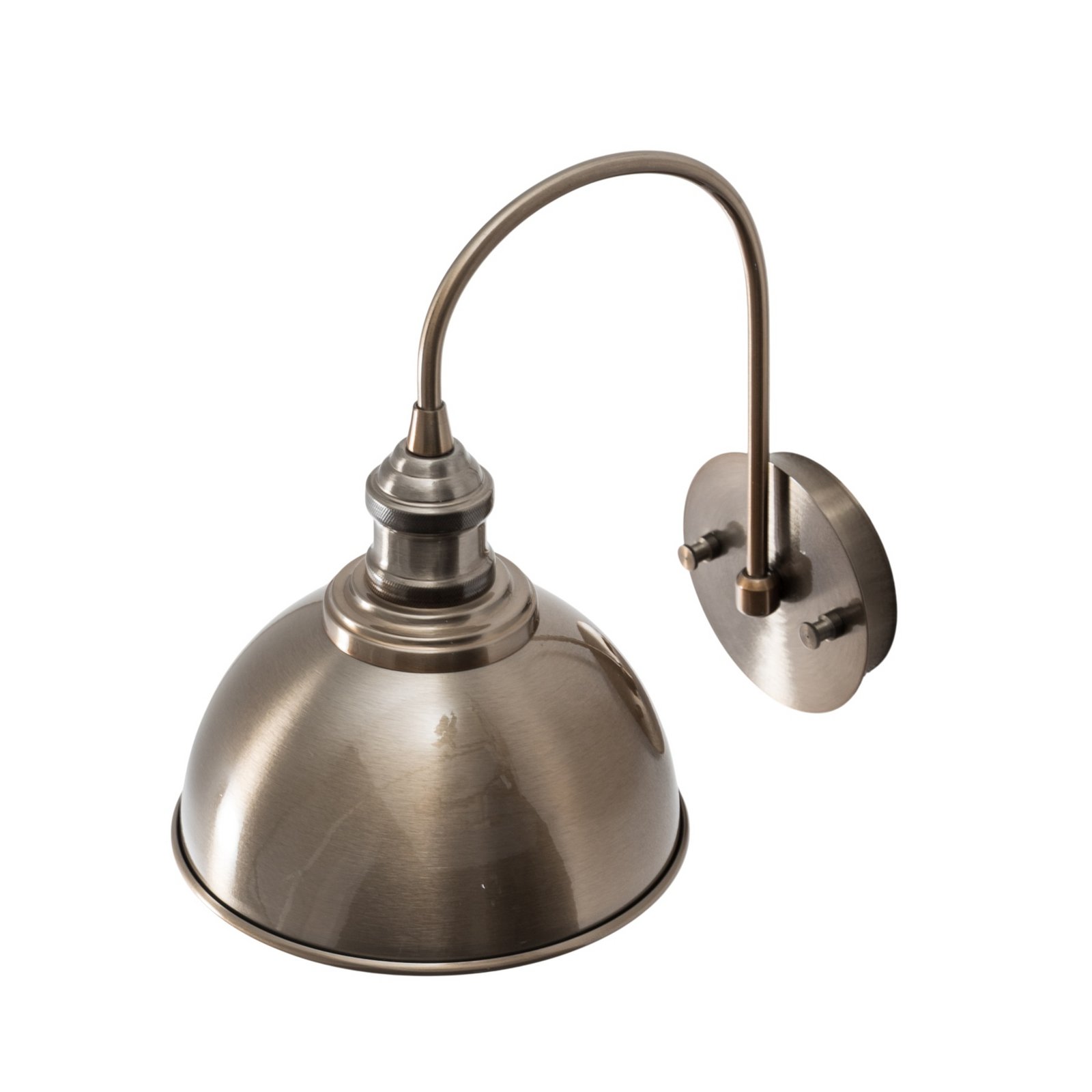 Wandleuchte Saglam, altmessing, Höhe 36 cm, Metall Wandleuchte Saglam, altmessing, Höhe 36 cm, Metall