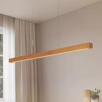 Fienzi - Lustre robuste avec Ladder en bois et corde, 4 Lampes avec détail  de bouton