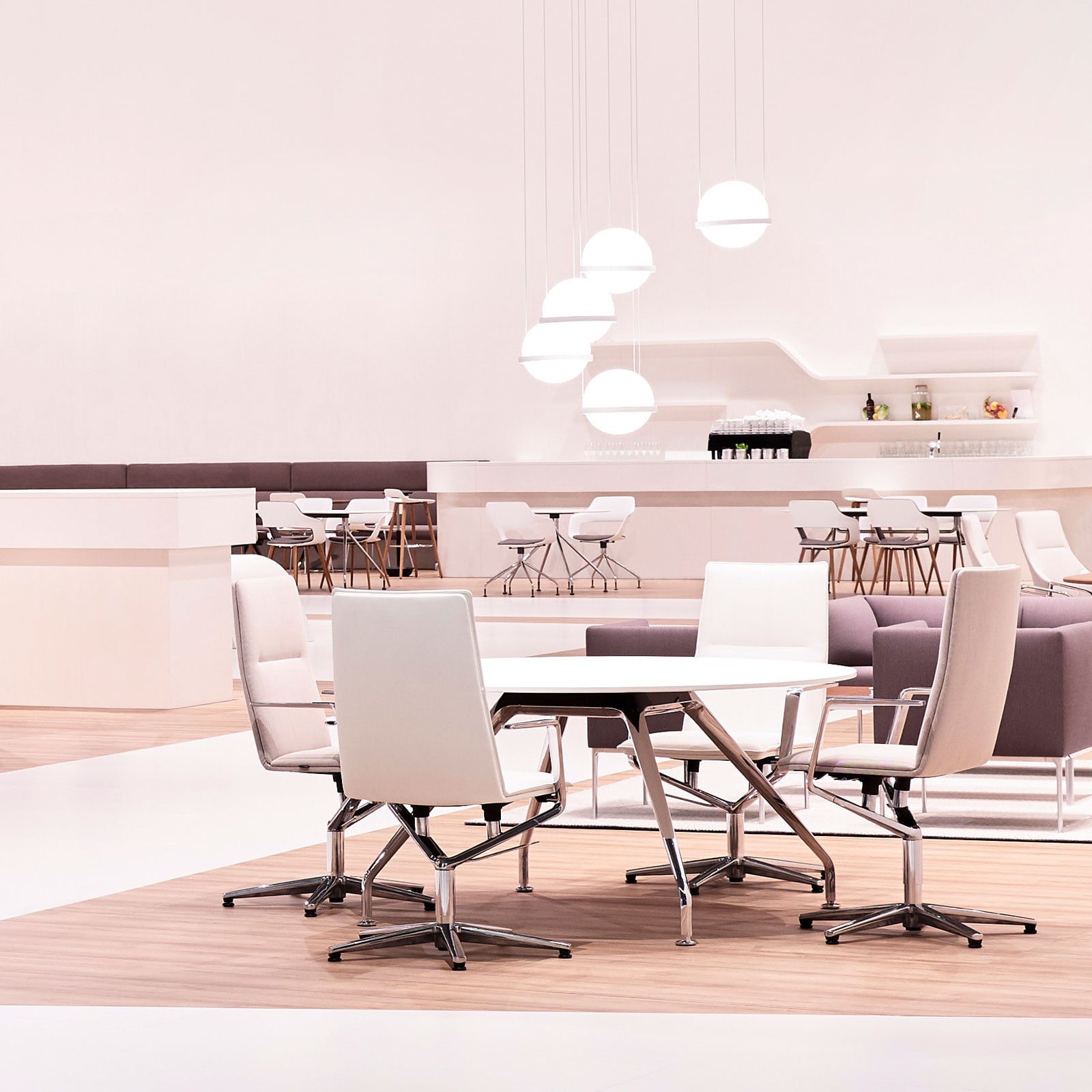 Palma 3726 LED-Hängelampe, weiß, 2-flammig - Vibia