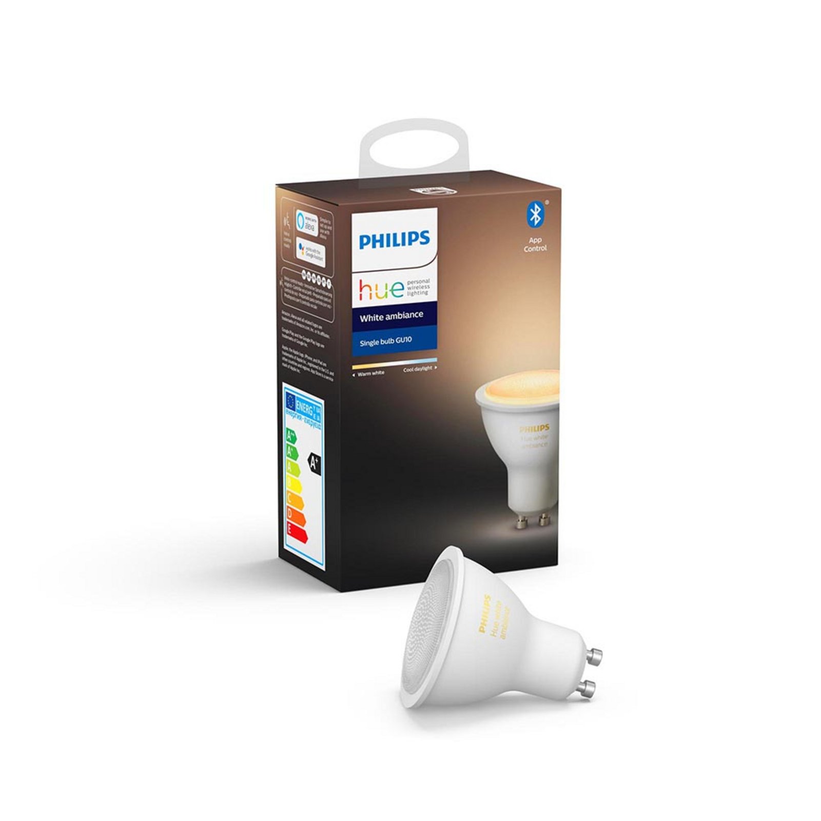 Philips Hue White Amb. 4,2W Bluetooth GU10 Bec - Philips Hue