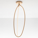 Artemide Arrival LED-Deckenleuchte, App, messing