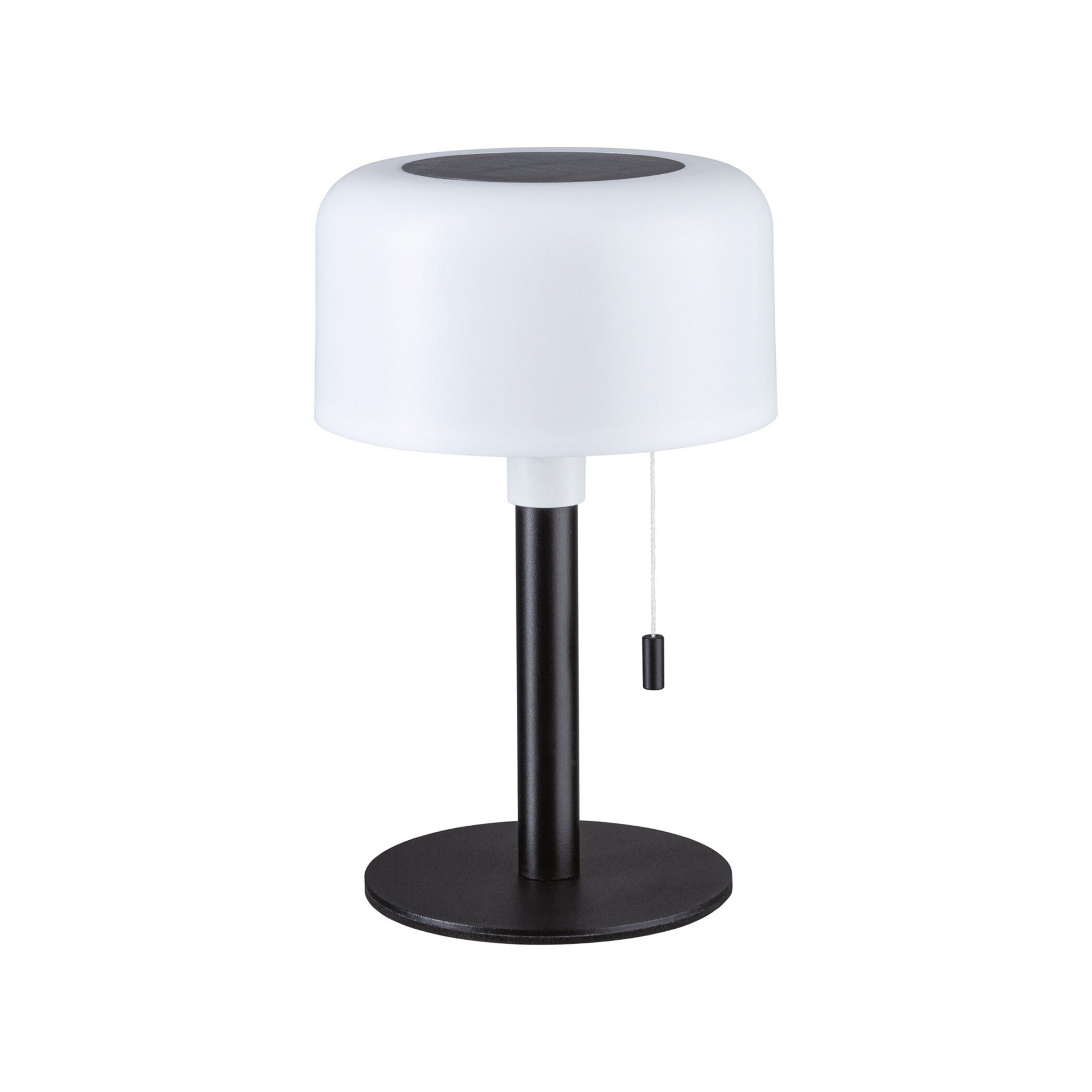 Bartja Solar LED-batteridriven bordslampa, IP44, svart – Paulmann