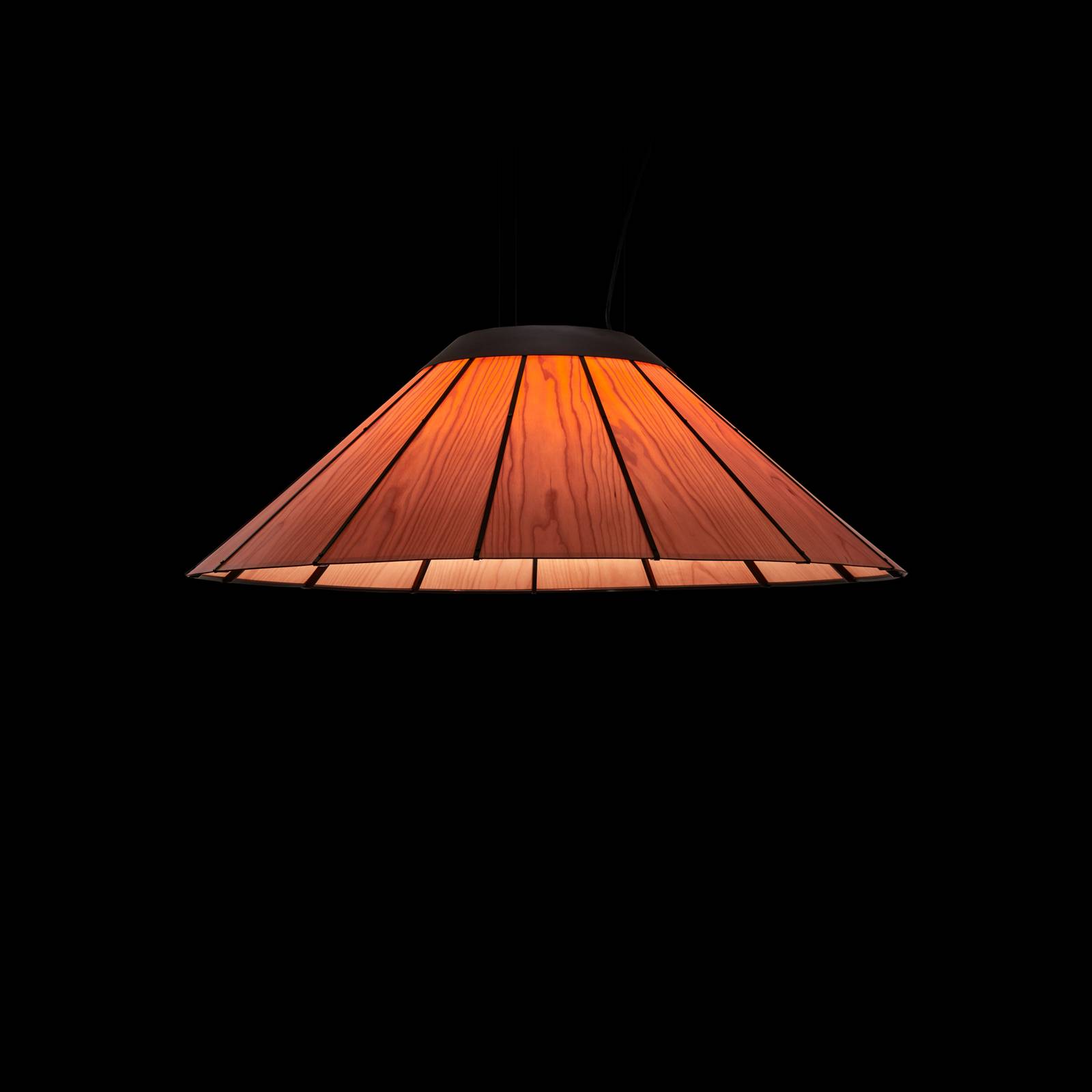 LZF Banga SM LED-hængelampe Ø 90cm kirsebærtræ