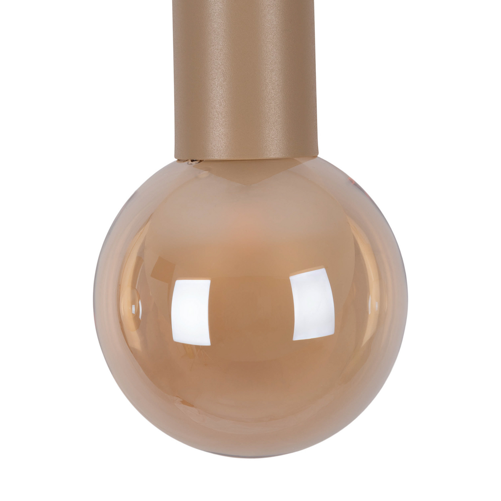 Candeeiro suspenso Donika, 3 lâmpadas, vidro, castanho, âmbar, G9 Candeeiro suspenso Donika, 3 lâmpadas, vidro, castanho, âmbar, G9