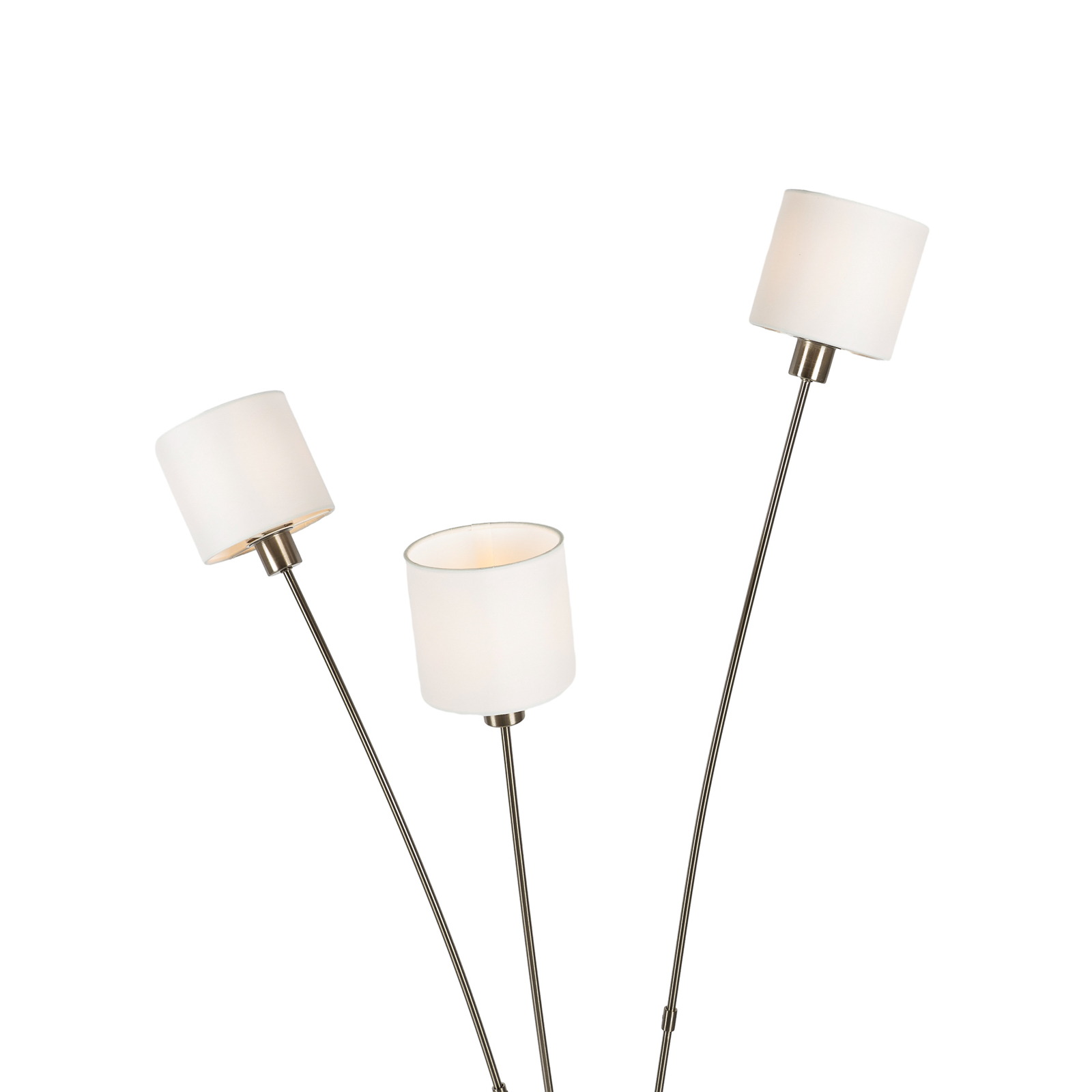 Lindby Kyden vloerlamp, 3-lamps, wit