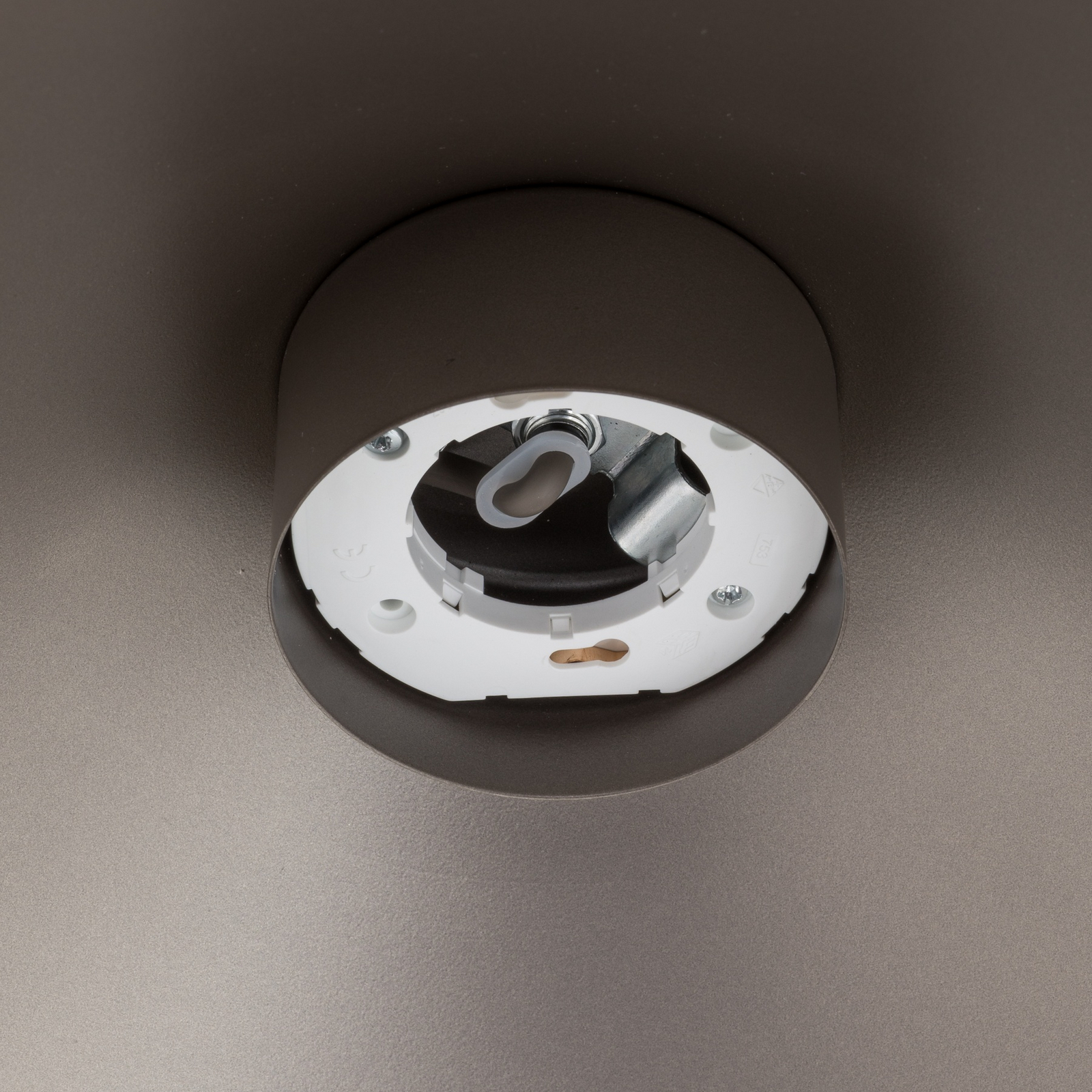 Hängeleuchte Lume XL, braun, Metall, Ø 49 cm, GX53 Hängeleuchte Lume XL, braun, Metall, Ø 49 cm, GX53