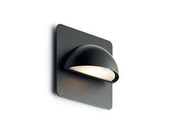 Rørhat Utendørs Vegglampe w/Backplate Svart - LIGHT-POINT