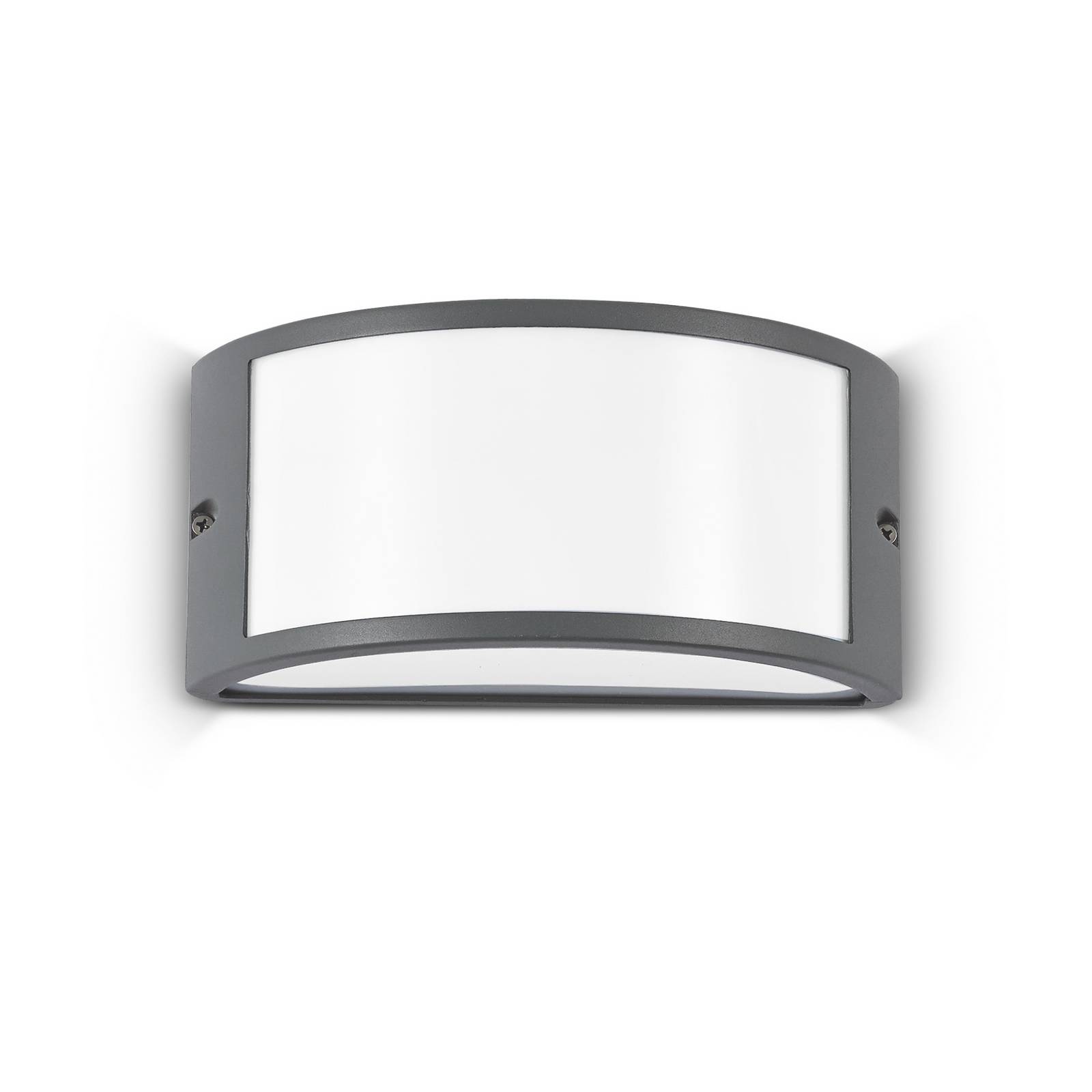 Ideal Lux Außenwandleuchte Rex 1, anthrazit, IP44, E27