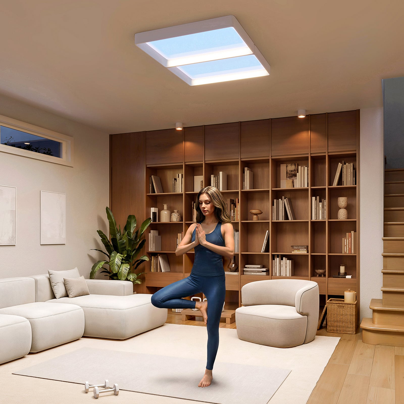LED-Deckenlampe SKYLIGHT, 91 x 60 cm weiß CCT IP44 - Philips LED-Deckenlampe SKYLIGHT, 91 x 60 cm weiß CCT IP44 - Philips