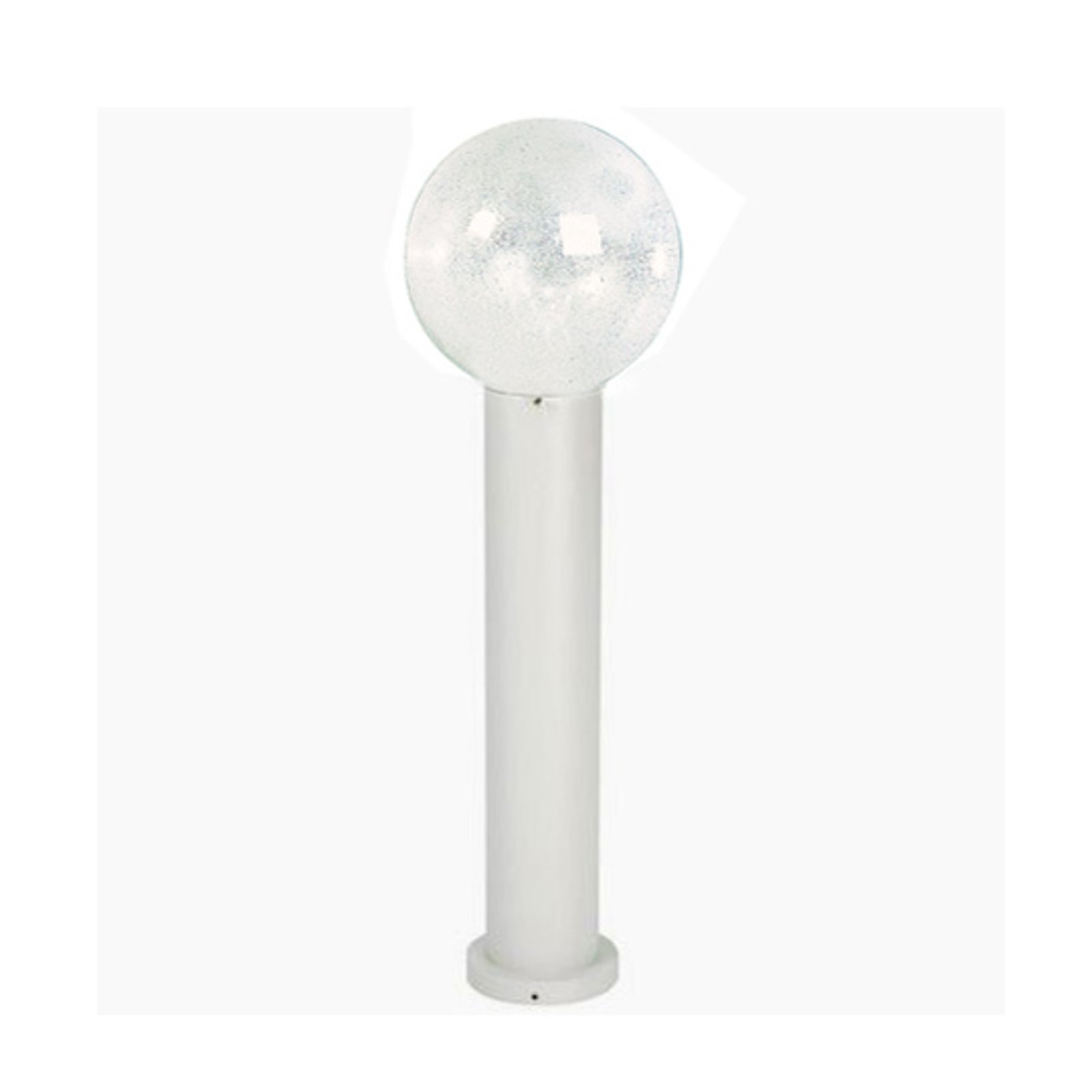 Albert Leuchten Bollard light with bubble glass, white, cast aluminium, bubble glass, E27, 75 W, energy efficiency: A++, H: 81.5 cm
