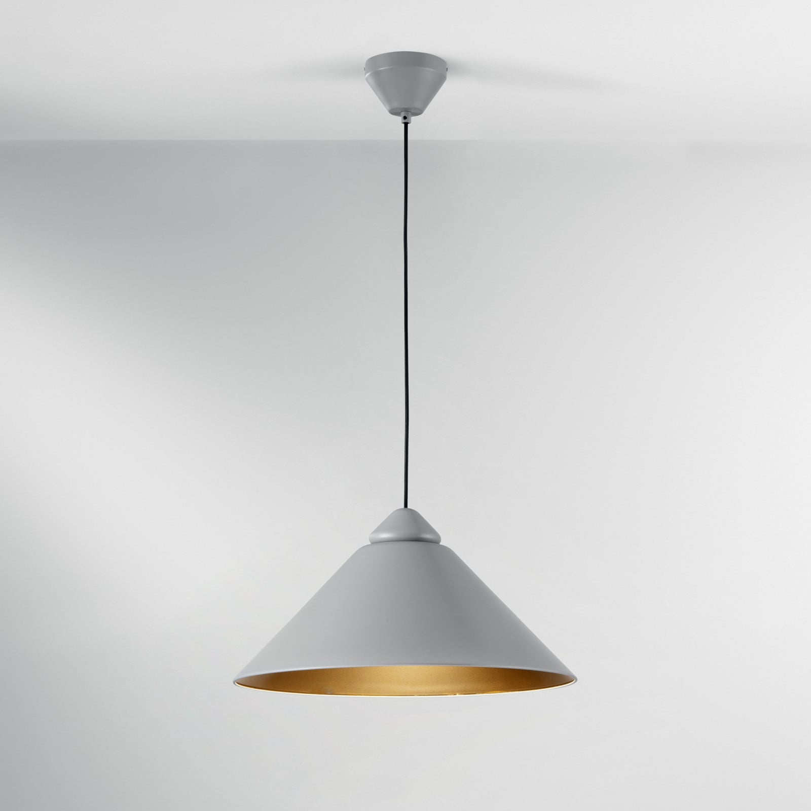 Luce Ambiente Design Lampă suspendată Big Bang gri/auriu Ø 49 cm metal - Camera de zi / sufragerie - Modern - gri auriu