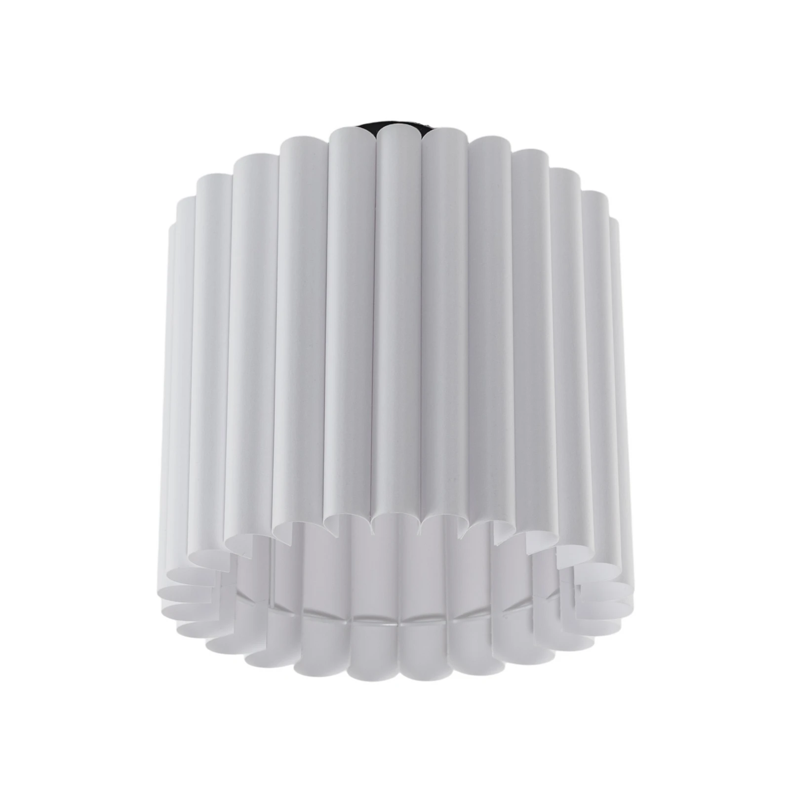 Plafonnier Aria, blanc, microfibre, E27