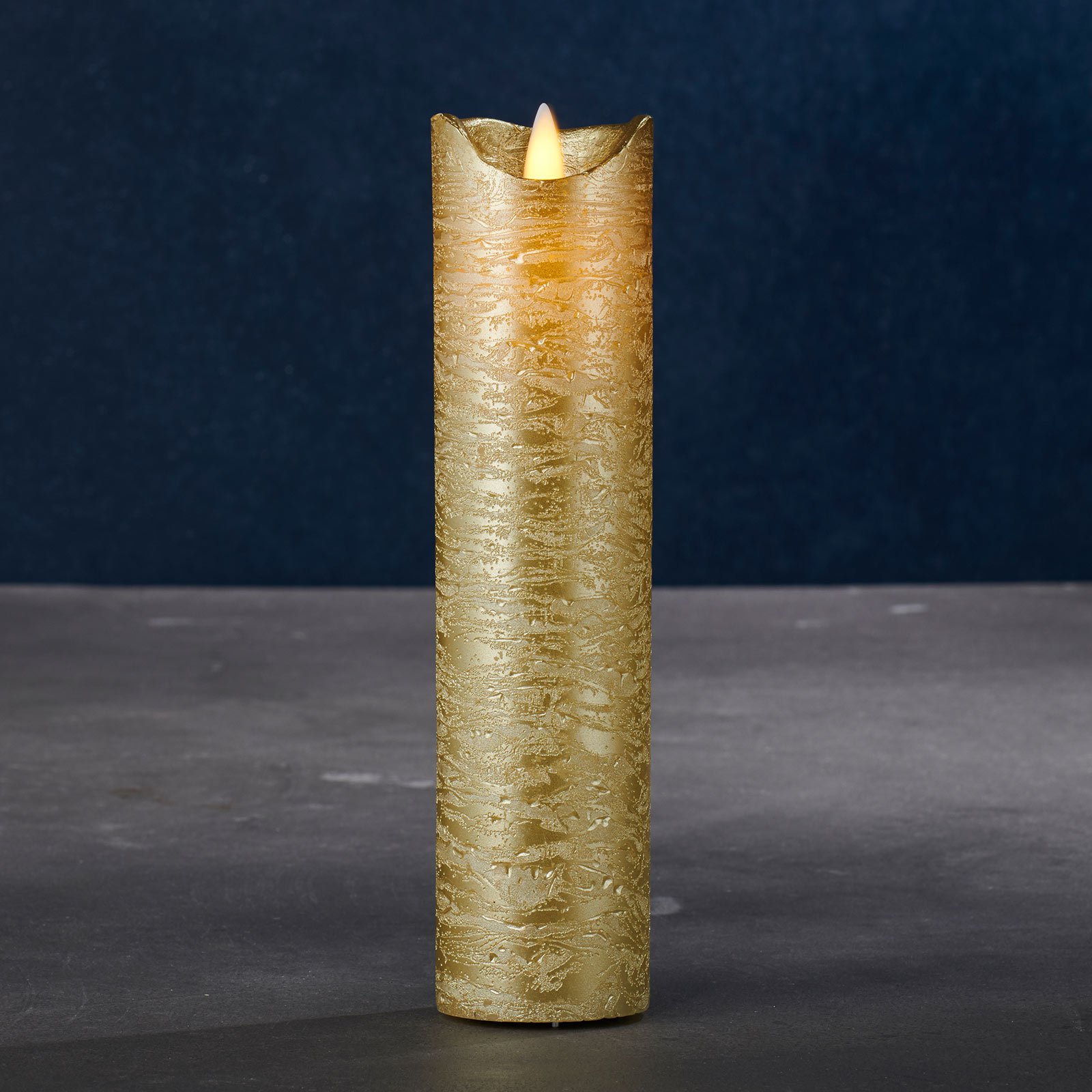 LED-Kerze Sara Exclusive gold/silber