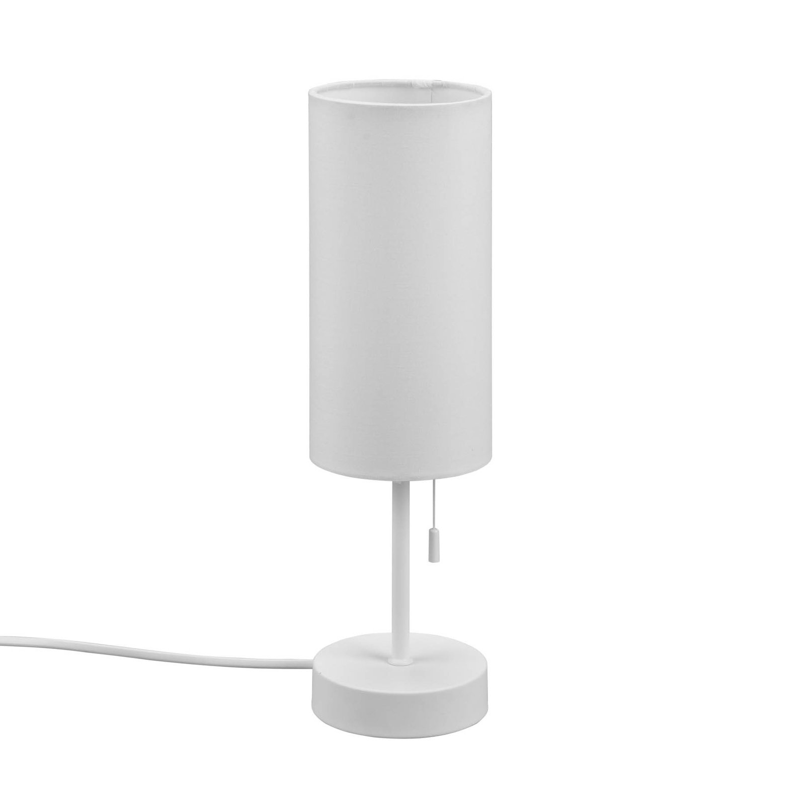 Lampada da tavolo Jaro con porta USB bianco/bianco