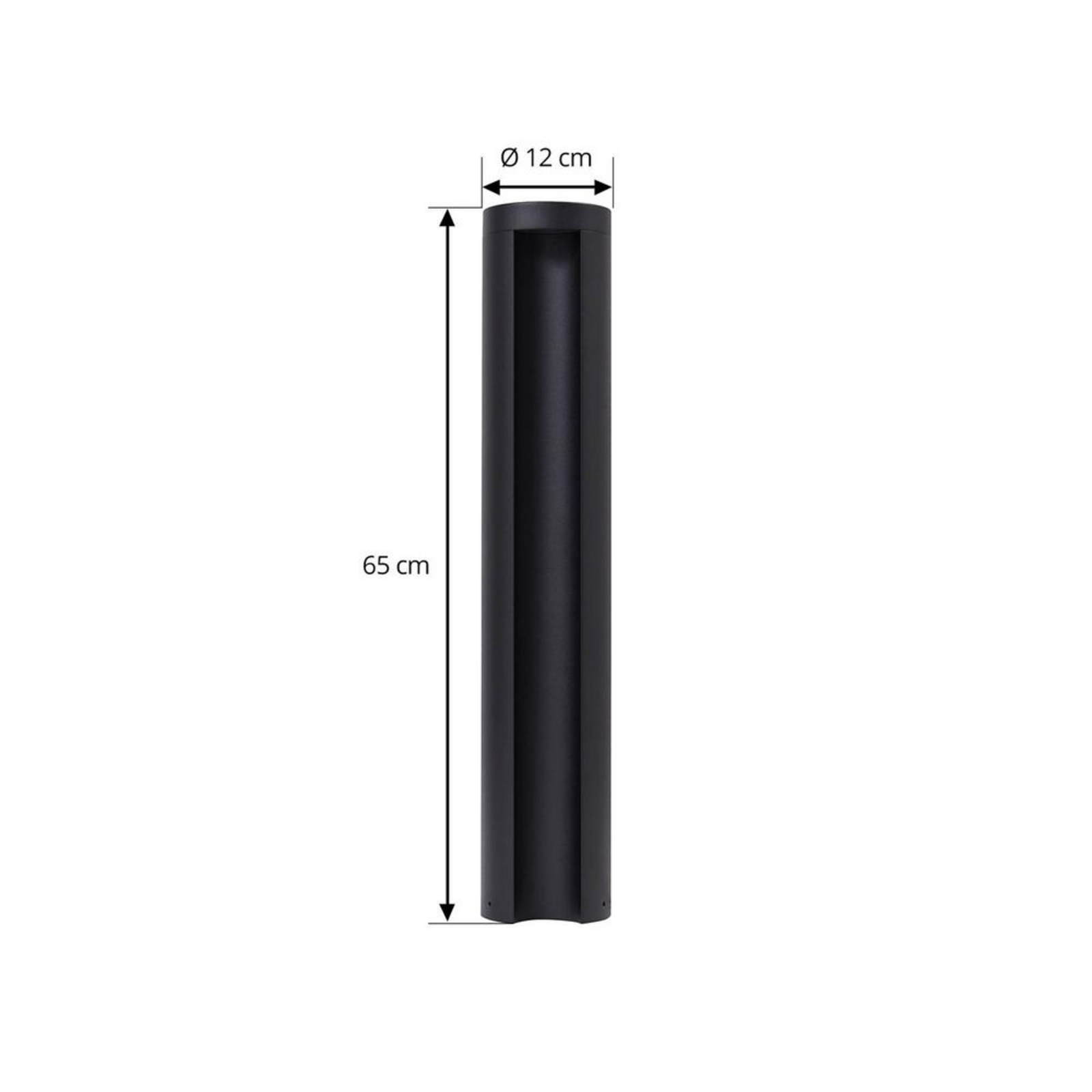 Raiku LED În aer liber Bollard H65 Negru - Lucande