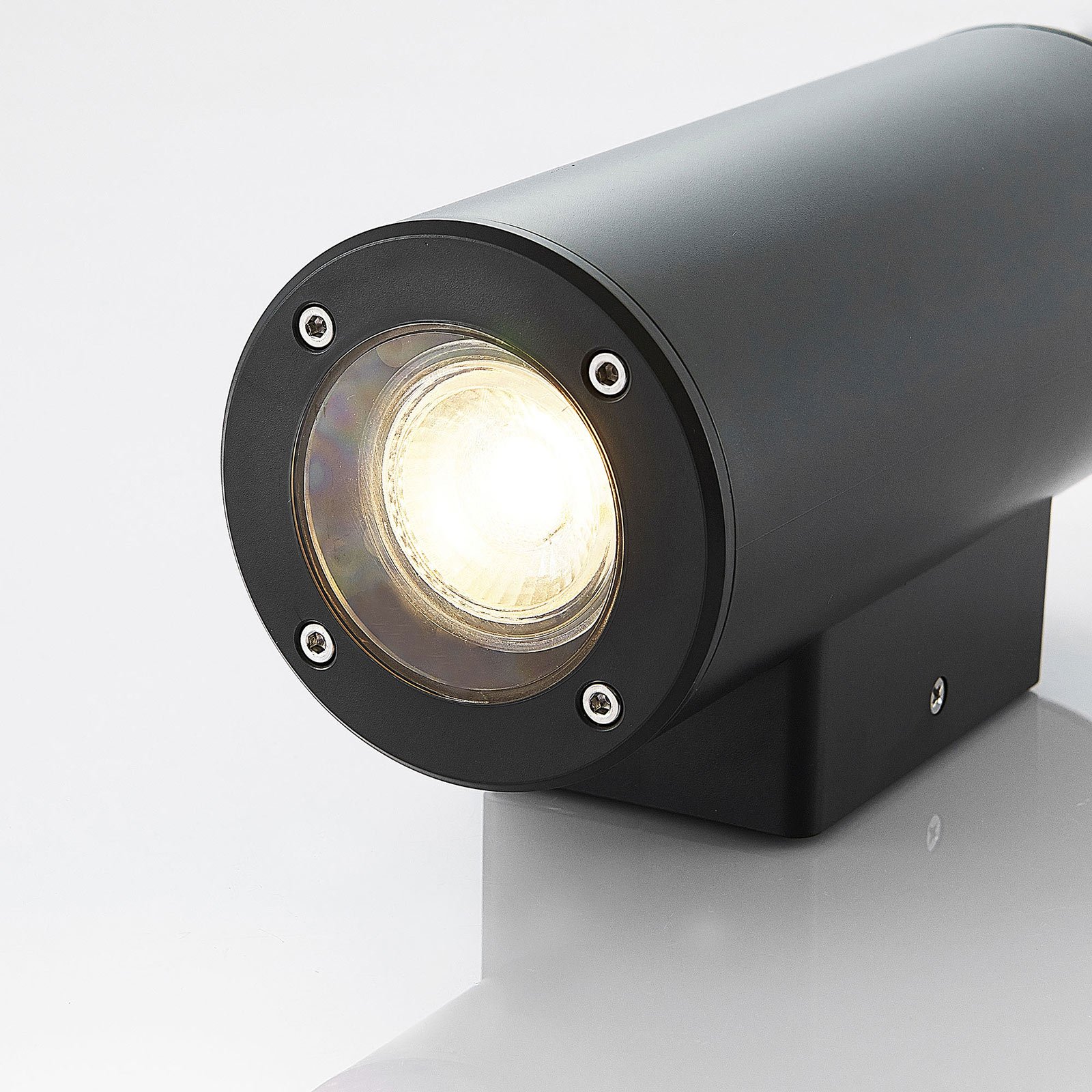 Nati Round Aplique Exterior IP54 Dark Grey - Lindby
