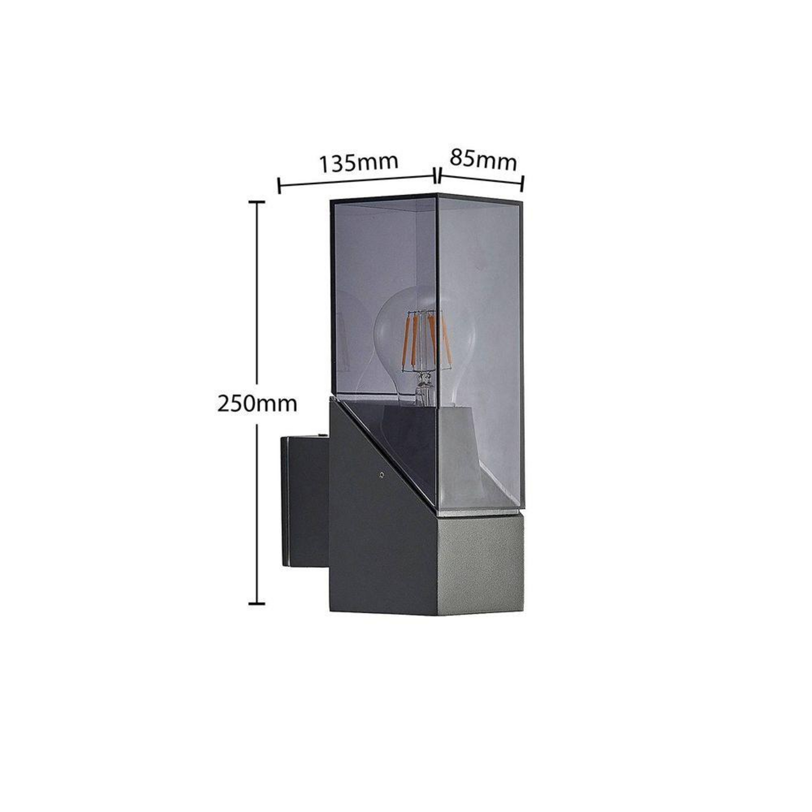 Fiola Außen Wandleuchte Anthracite - Lucande