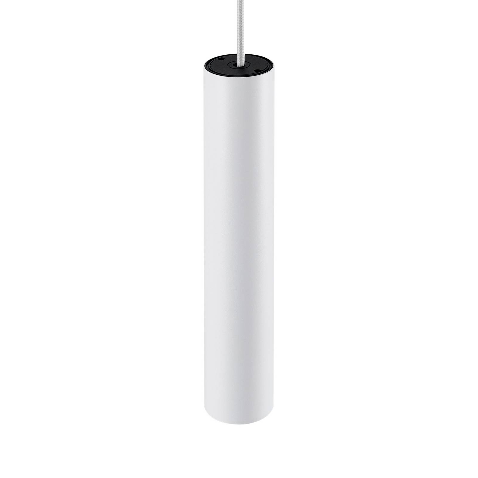 Żyrandol CAN, biały, wysokość 35 cm, Ø 6 cm, metal, GU10